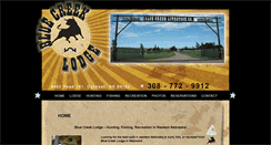 Desktop Screenshot of bluecreeklodging.com